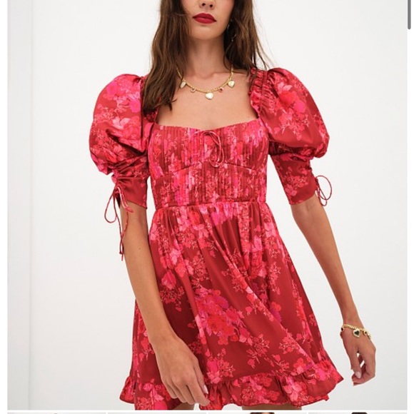 For Love and Lemons Alia Mini Dress Size M - Picture 5 of 7